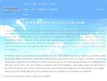 Tablet Screenshot of modeloejecutiva.com